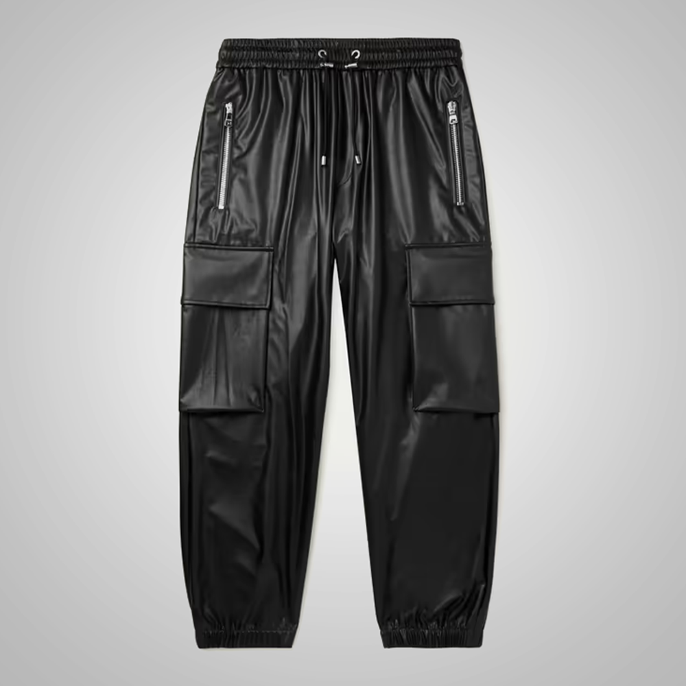 Men’s Tessa Black Sheepskin Leather Pants