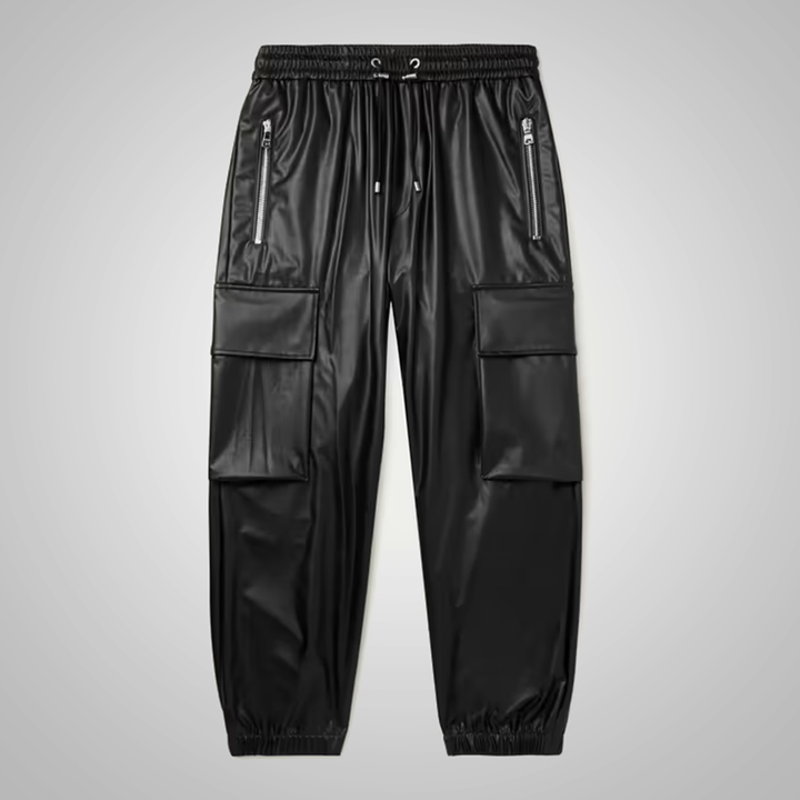 Men’s Tessa Black Sheepskin Leather Pants