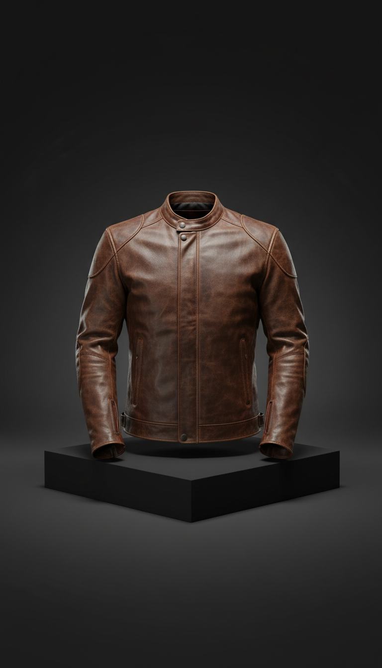 Espresso Brown Touring Leather Jacket
