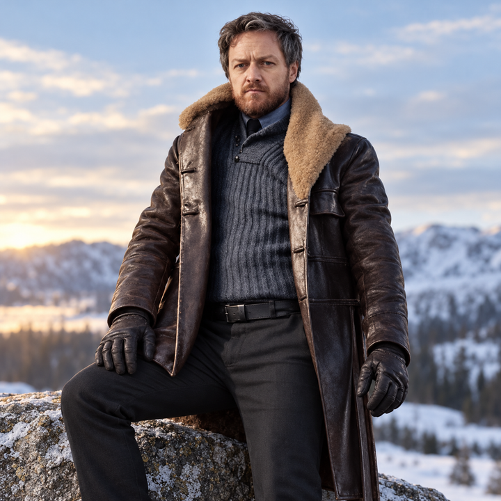 Custom Corrie Edgerley Leather Coat