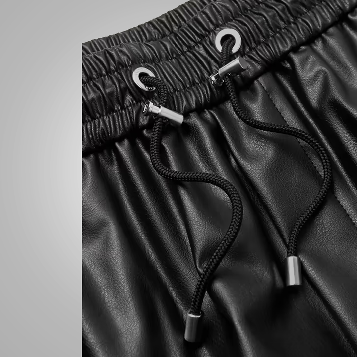 Men’s Tessa Black Sheepskin Leather Pants