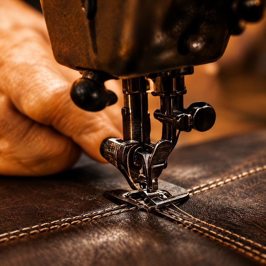 Skilled leather craftsmanship