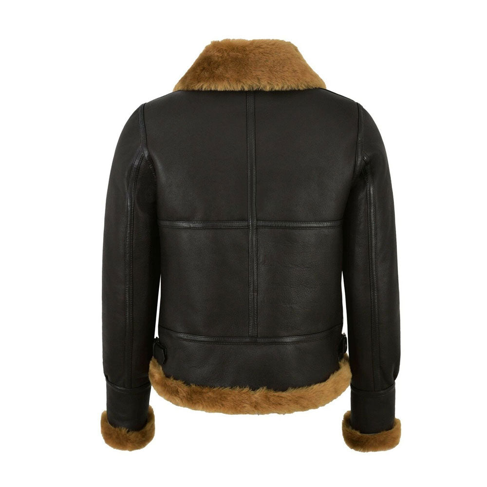 Women’s Luca Sheepskin Leather Aviator Jacket