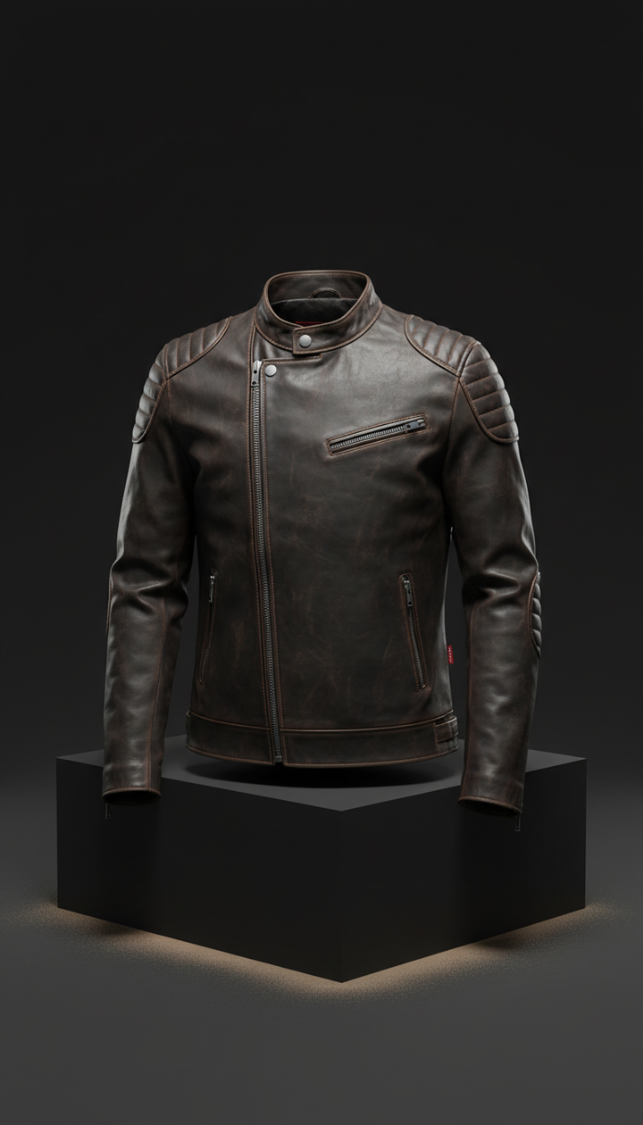 Café Racer Matte Black Jacket