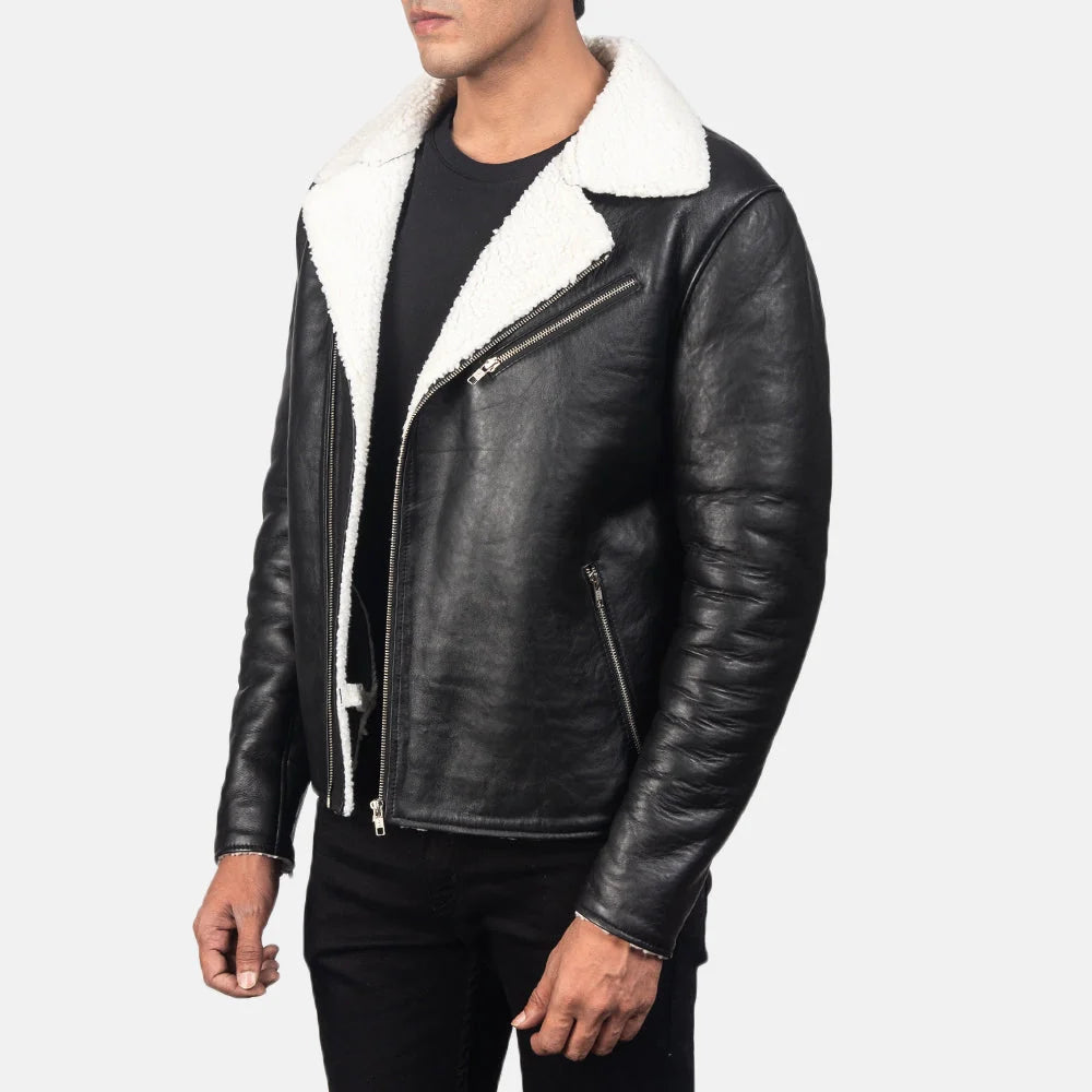Alberto Shearling Leather Jacket