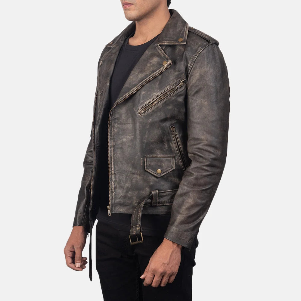 Allaric Alley Leather & Suede Biker Jacket