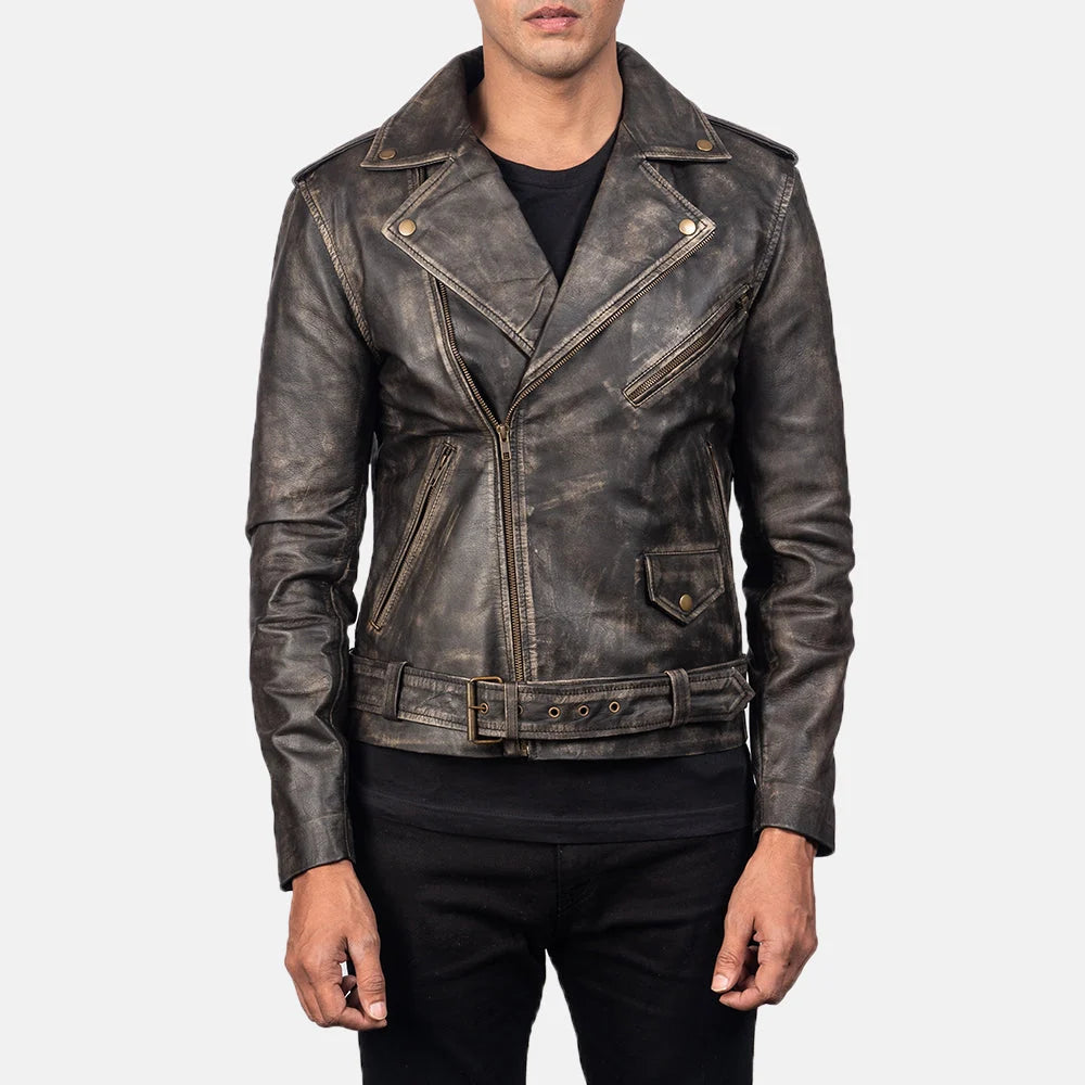 Allaric Alley Leather & Suede Biker Jacket