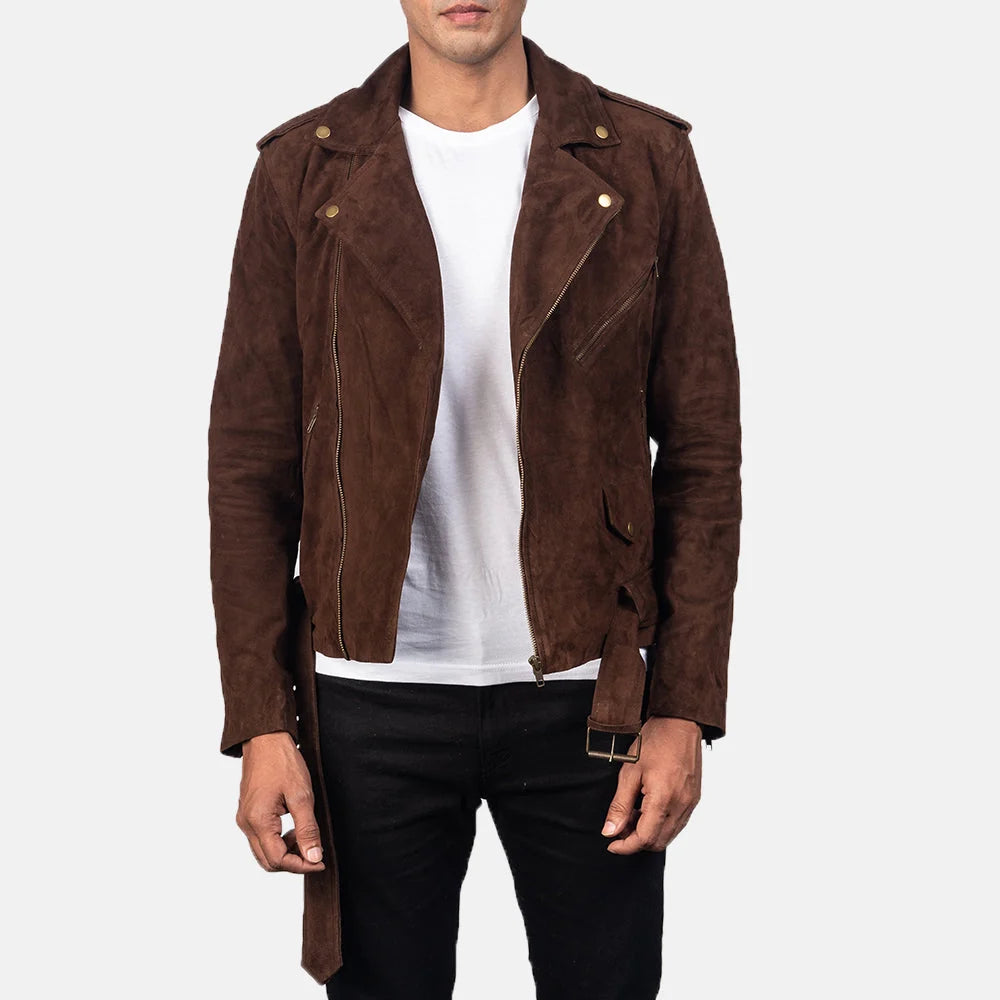 Allaric Alley Leather & Suede Biker Jacket