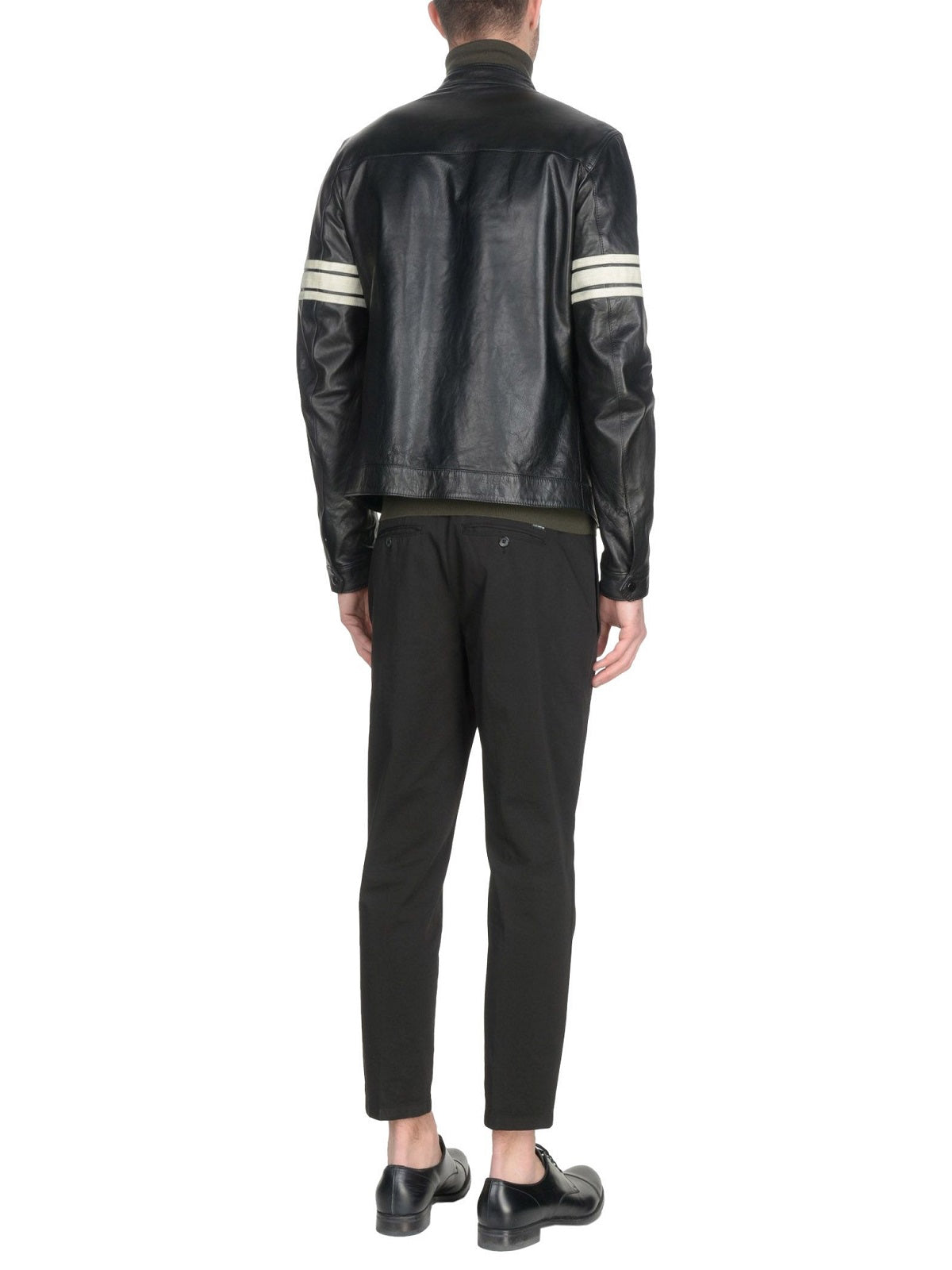 Men’s Voss Black Cowhide Leather Jacket