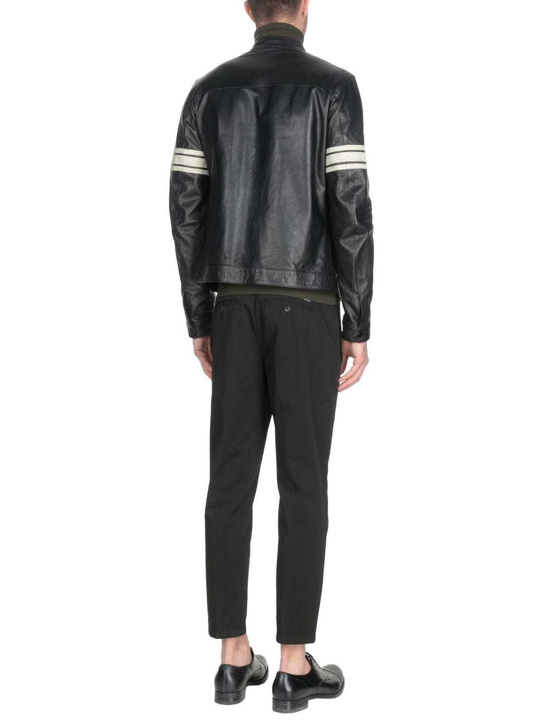 Men’s Voss Black Cowhide Leather Jacket