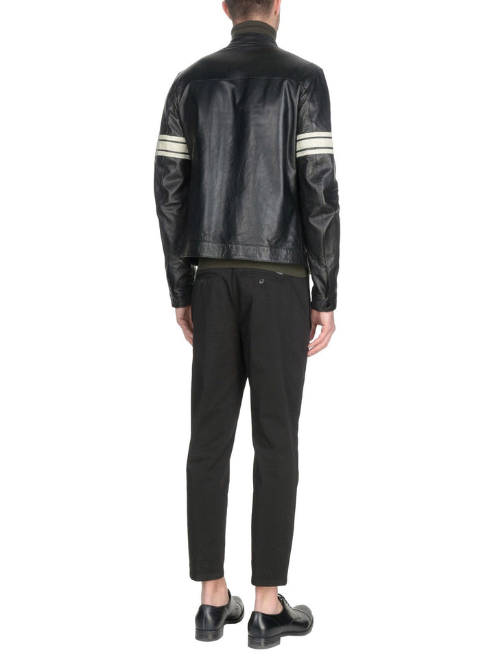 Men’s Voss Black Cowhide Leather Jacket