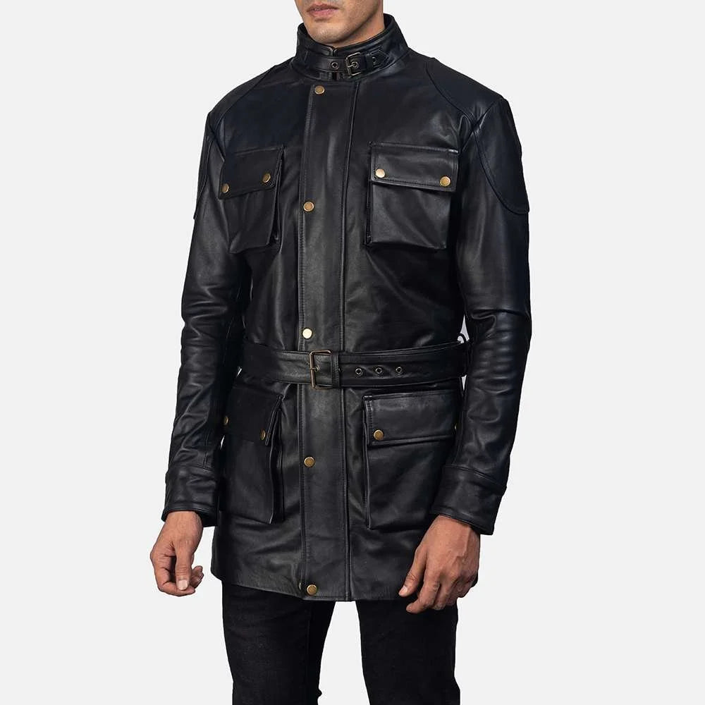Dolf Black Leather Jacket