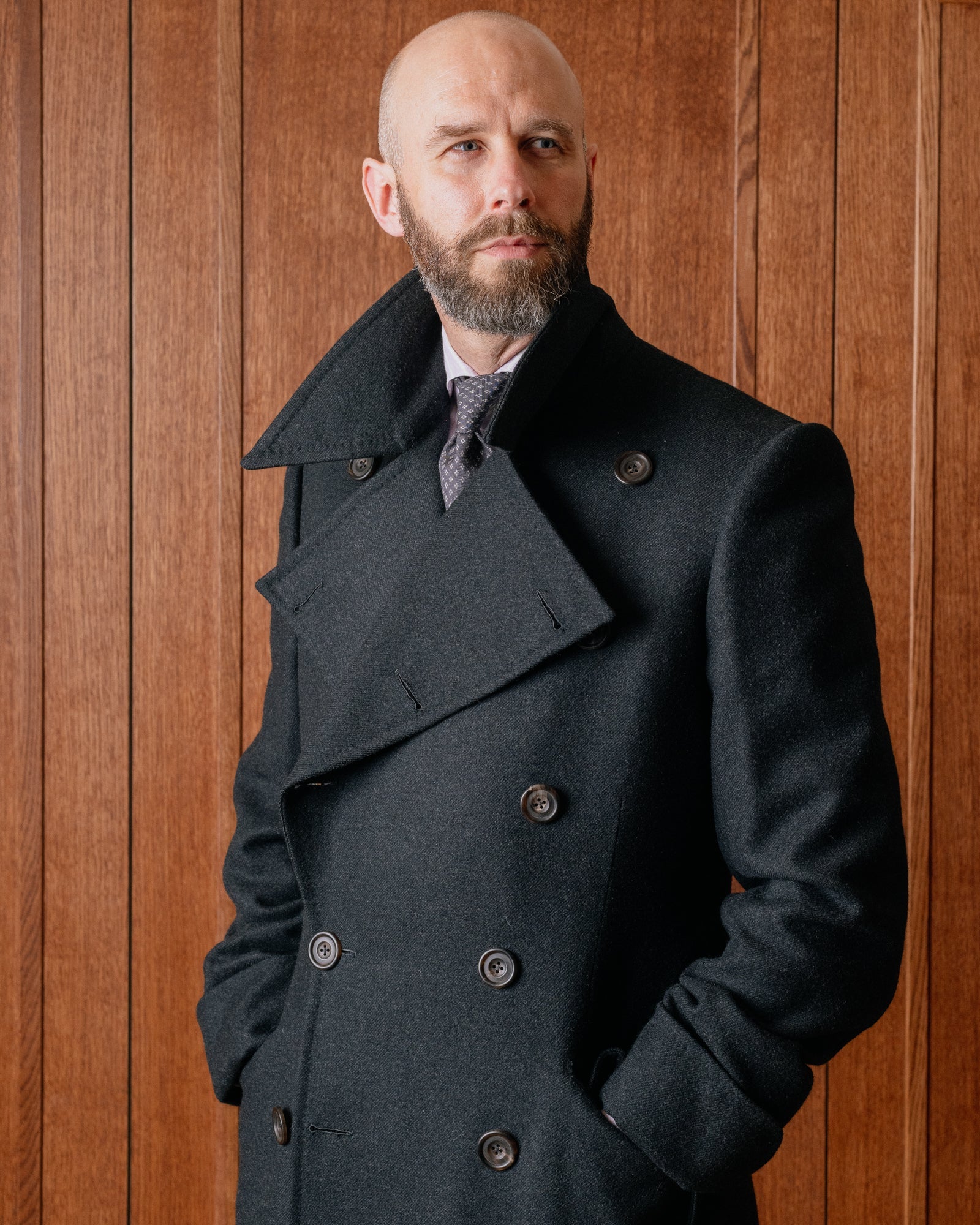 Custom Bryan Sammons Wool Fabric Coat