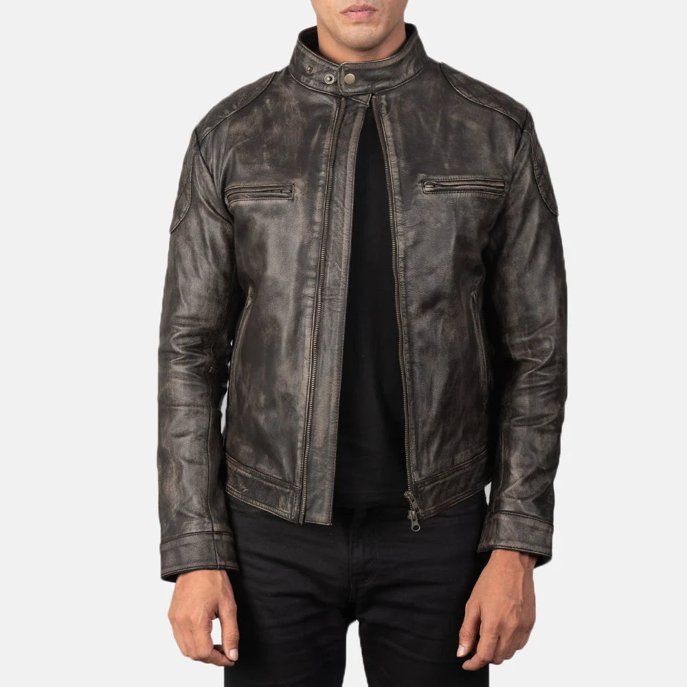 Gatsby Leather Biker Jacket