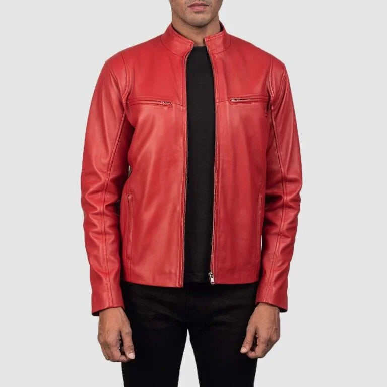 Ionic Leather Biker Jacket
