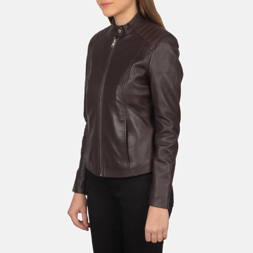 Kelsee Leather Biker Jacket