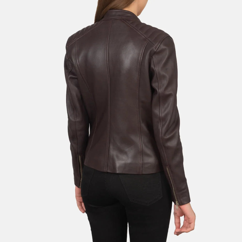 Kelsee Leather Biker Jacket