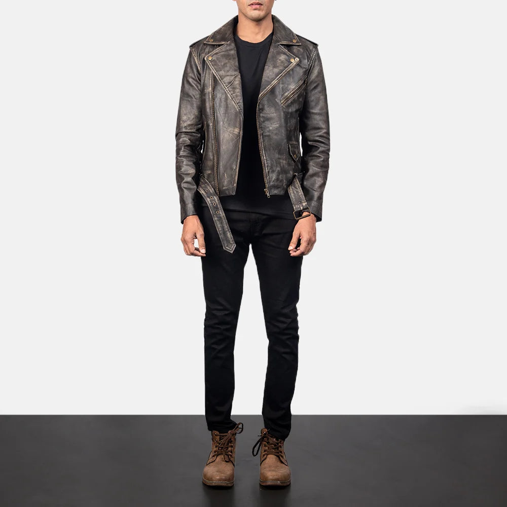 Allaric Alley Leather & Suede Biker Jacket