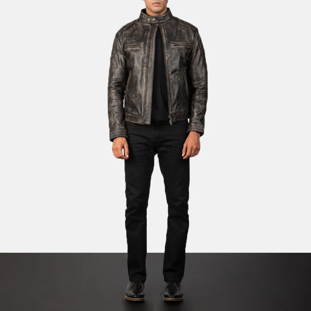 Gatsby Leather Biker Jacket