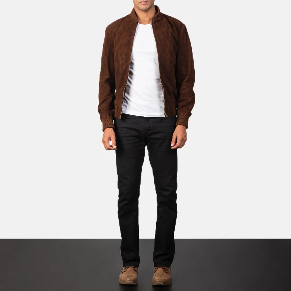 Shane Leather Bomber Jacket