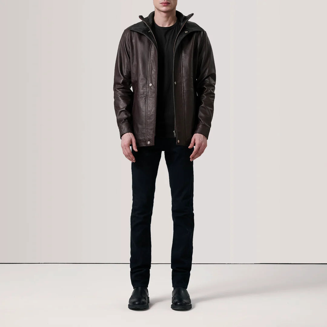 Adnan Hasan Custom Connor Maroon Jacket.