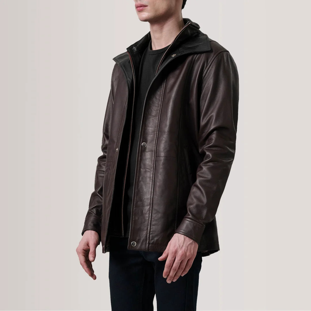 Adnan Hasan Custom Connor Maroon Jacket.