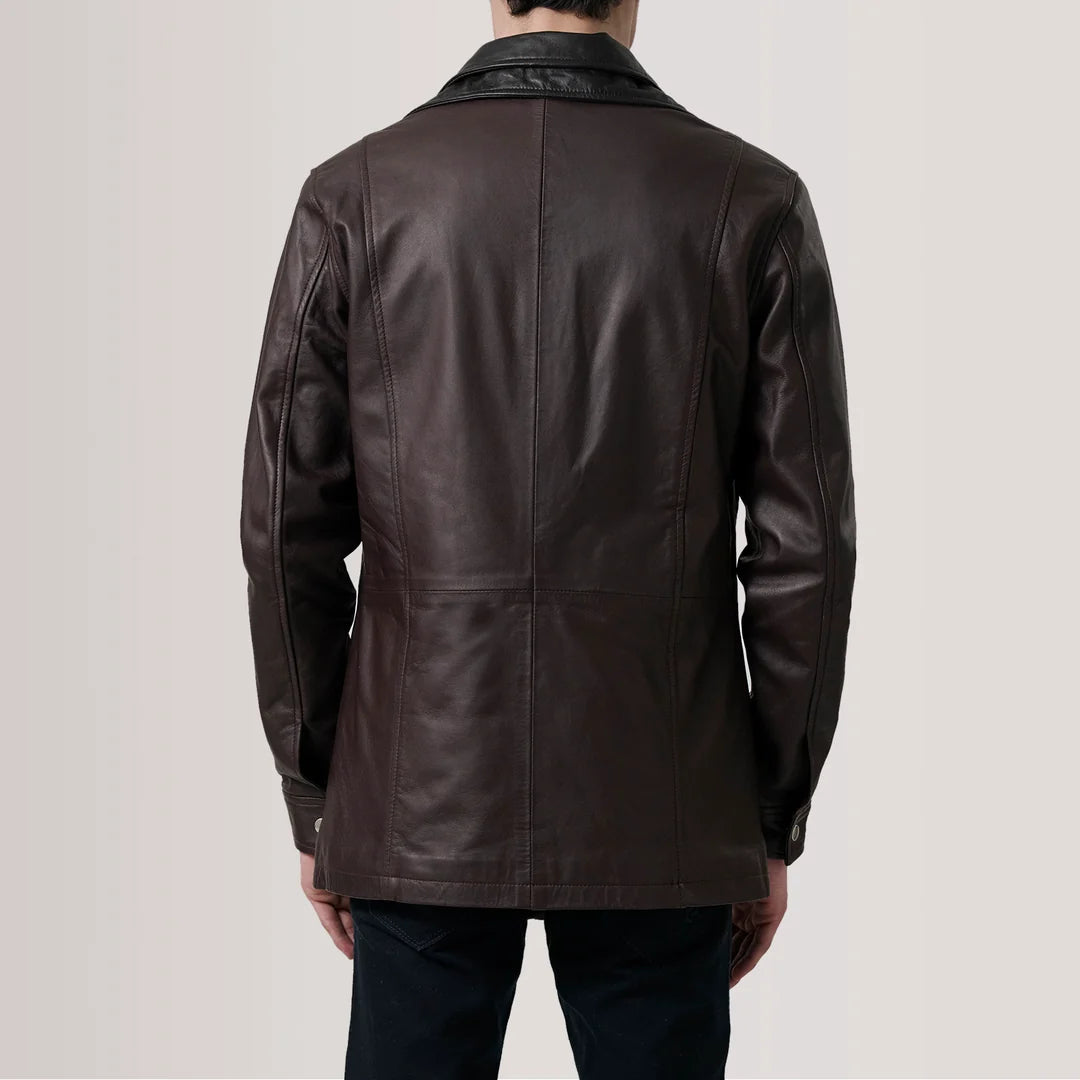 Adnan Hasan Custom Connor Maroon Jacket.