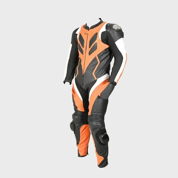 Men’s Elite Leather Motorcycle Racing Suit