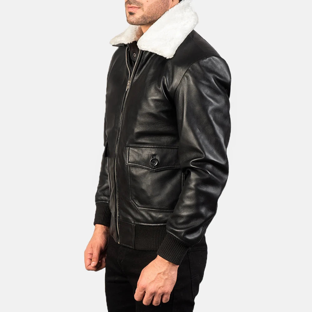 Airin G-1 Leather Bomber Jacket