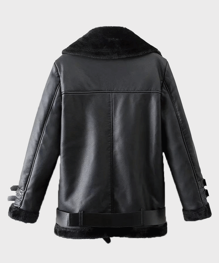 Men’s Weston Black Sheepskin Leather Jacket