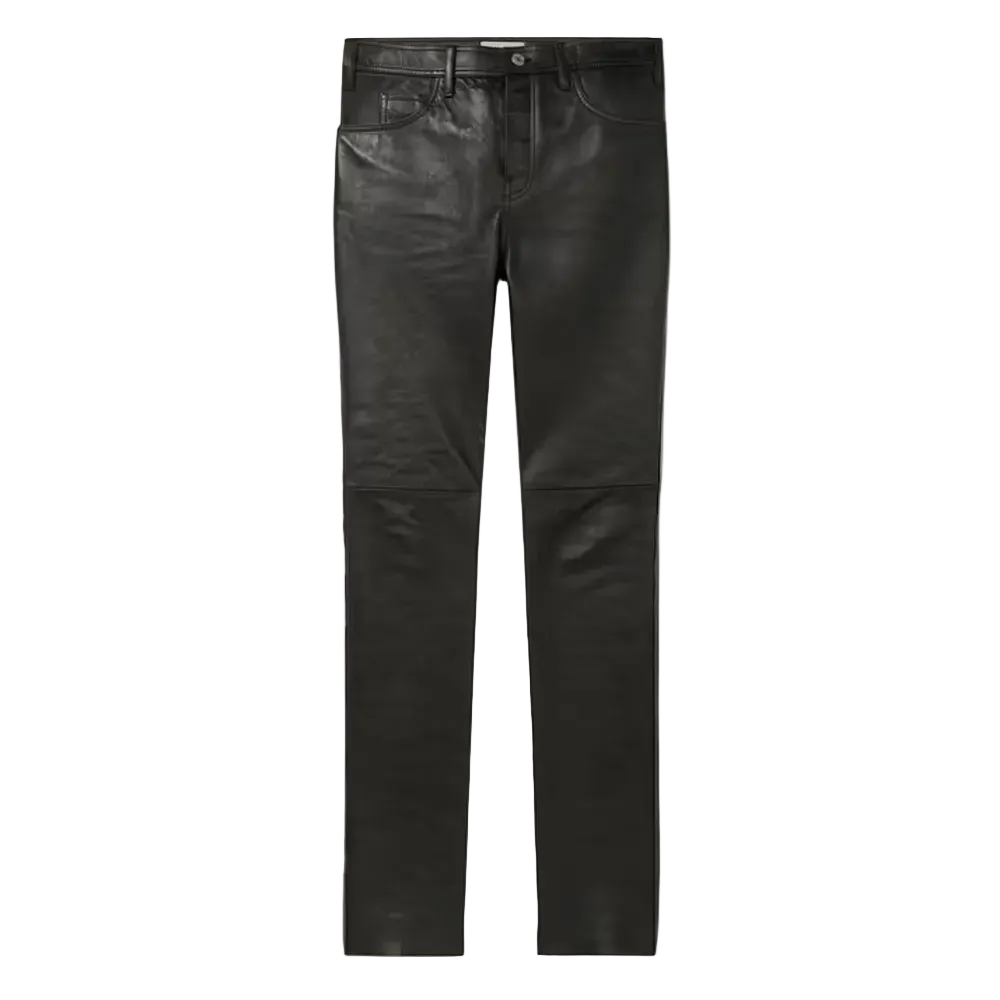 Men’s Silas Black Sheepskin Leather Pants