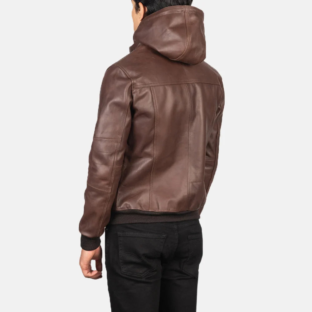 Bouncer Biz Leather Bomber Jacket