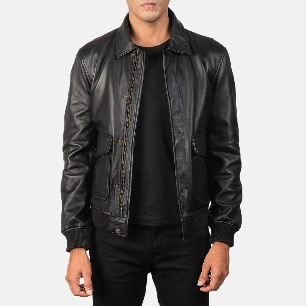 Coffmen A2 Leather Bomber Jacket