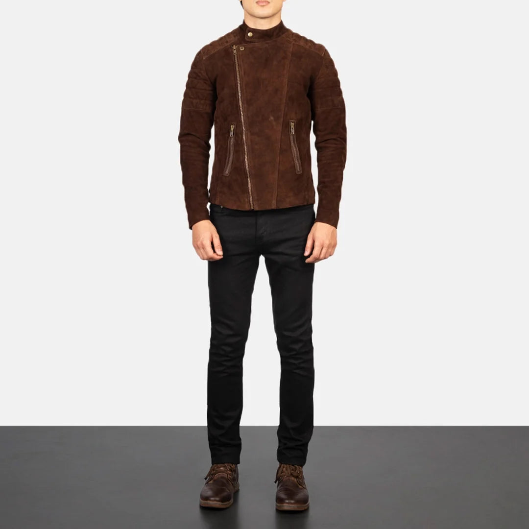 Faisor Leather Biker Jacket