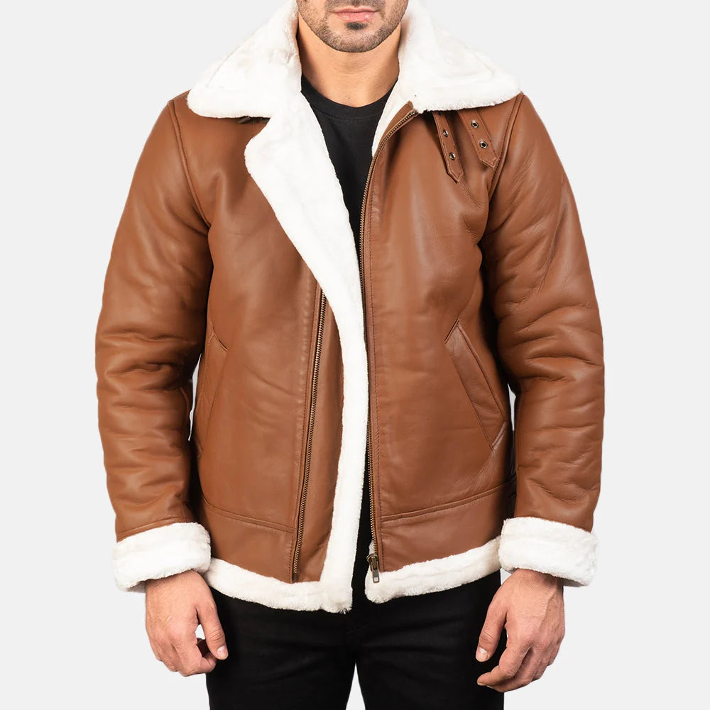 Francis B-3 Leather Bomber Jacket
