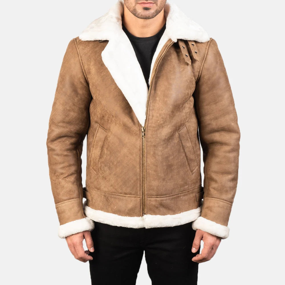 Francis B-3 Leather Bomber Jacket