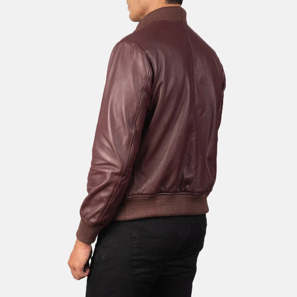 Shane Leather Bomber Jacket