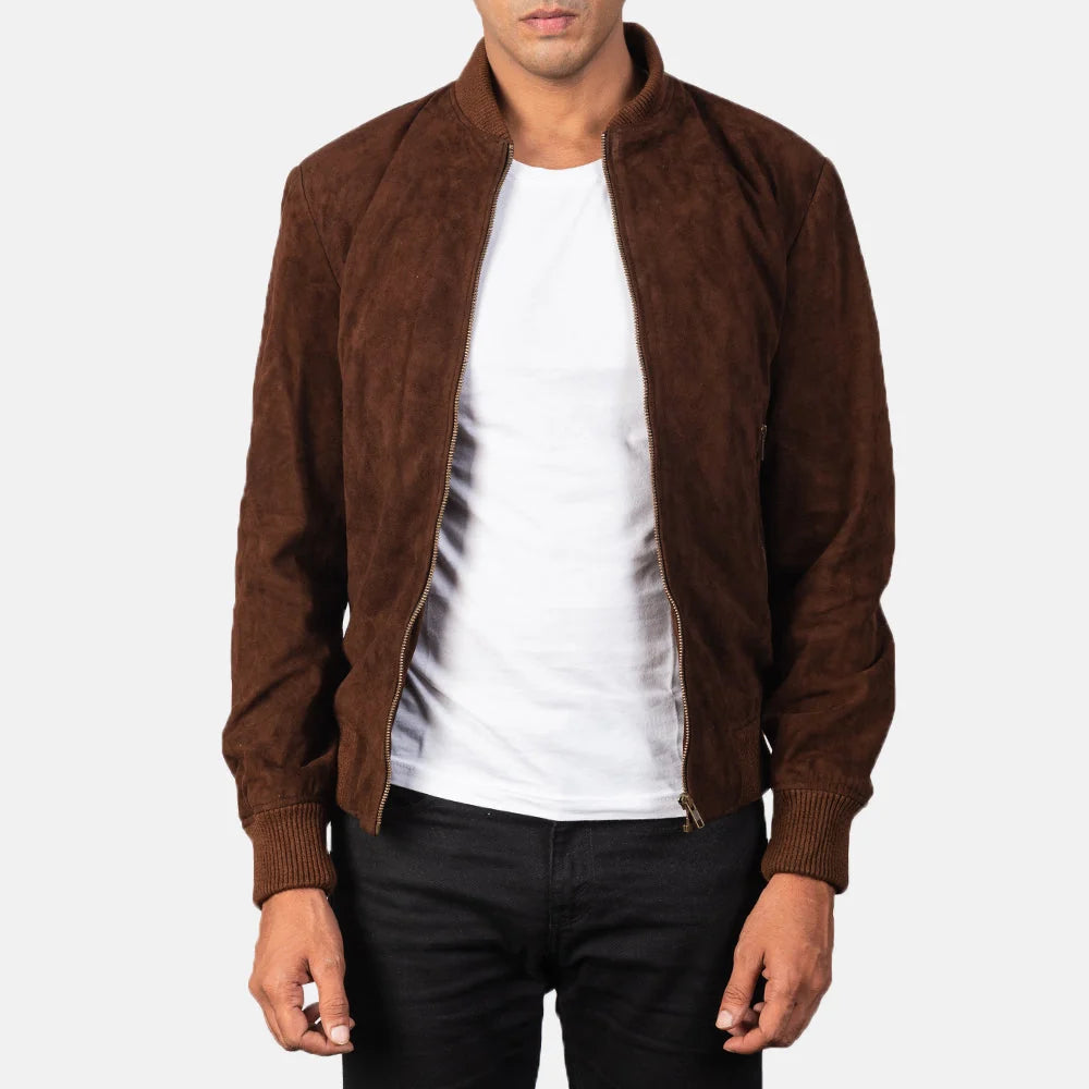 Shane Leather Bomber Jacket