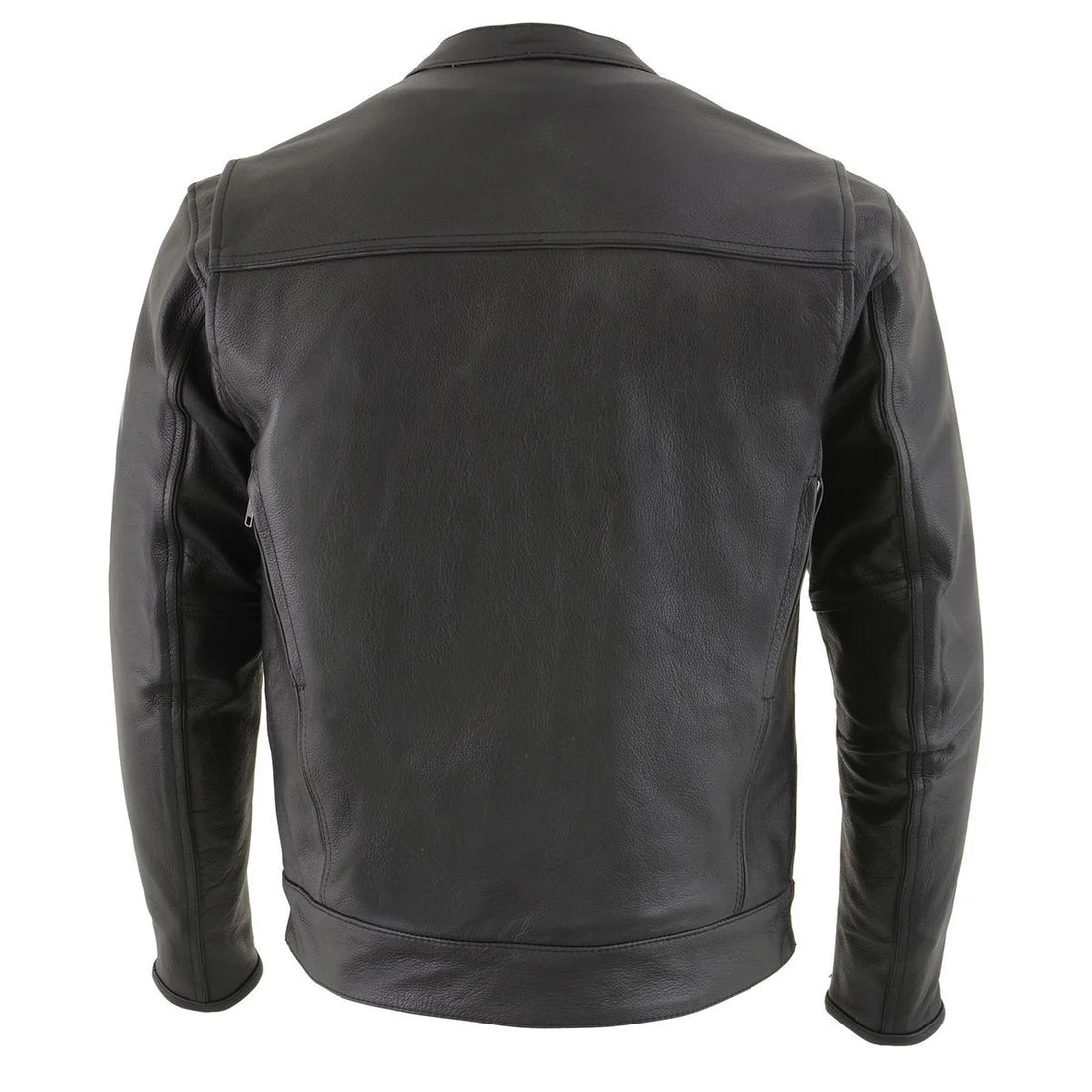 Men’s Vented Cowhide Leather Biker Jacket