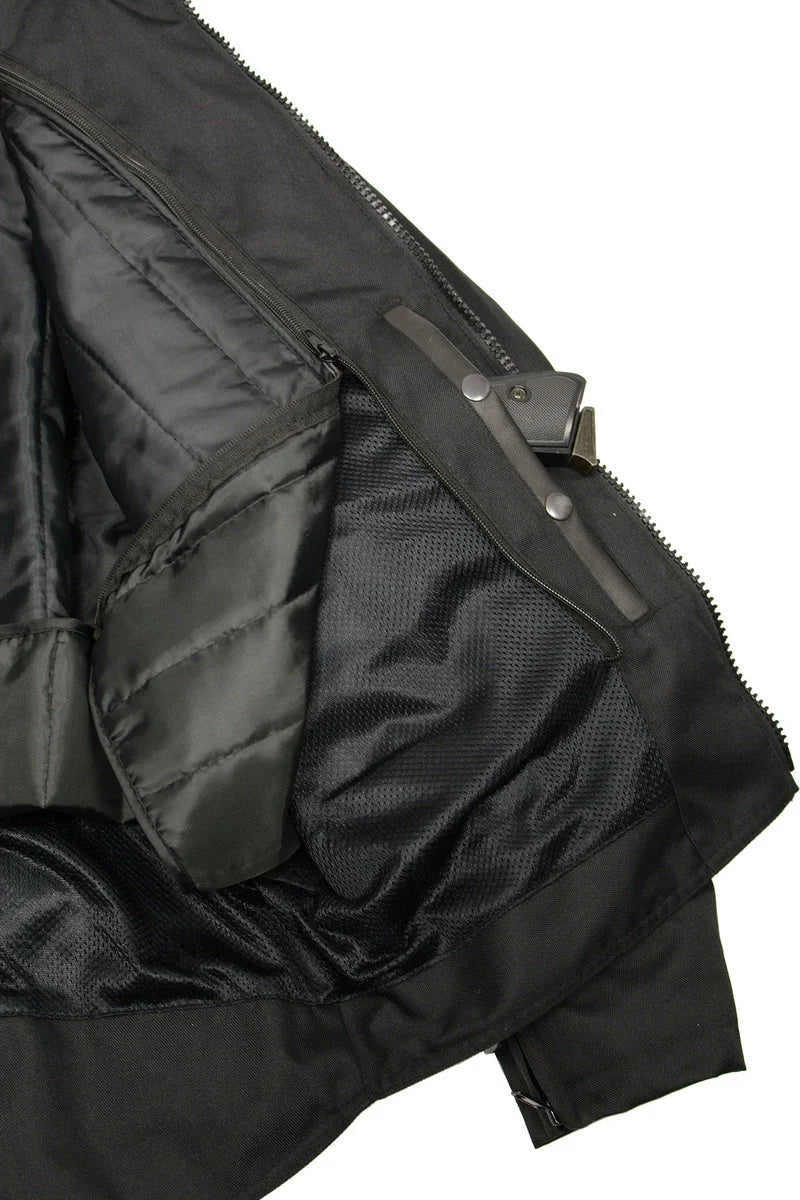 Men’s Voss Black Cowhide Leather Biker Jacket1