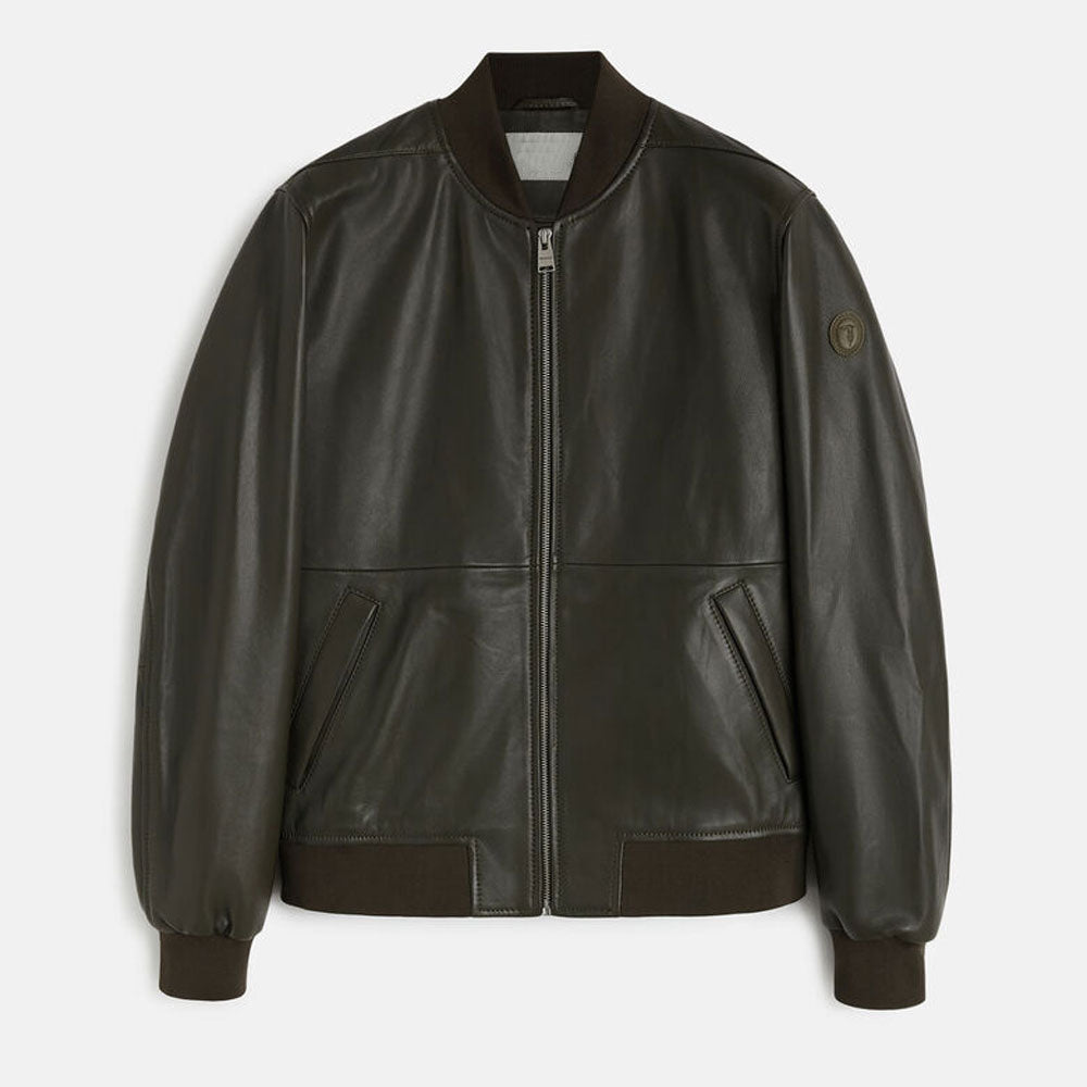 Men’s Rocco Cowhide Leather Bomber Jacket