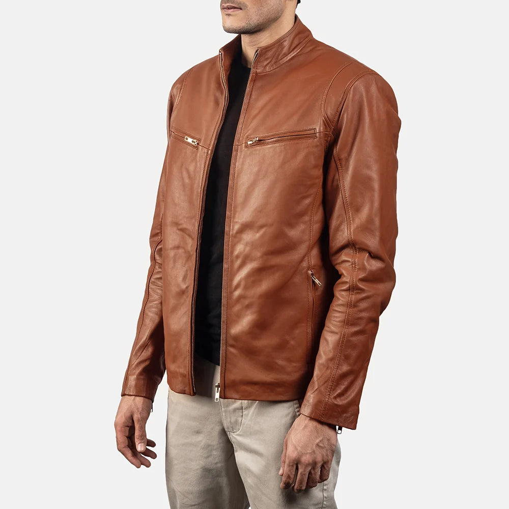 Ionic Leather Biker Jacket