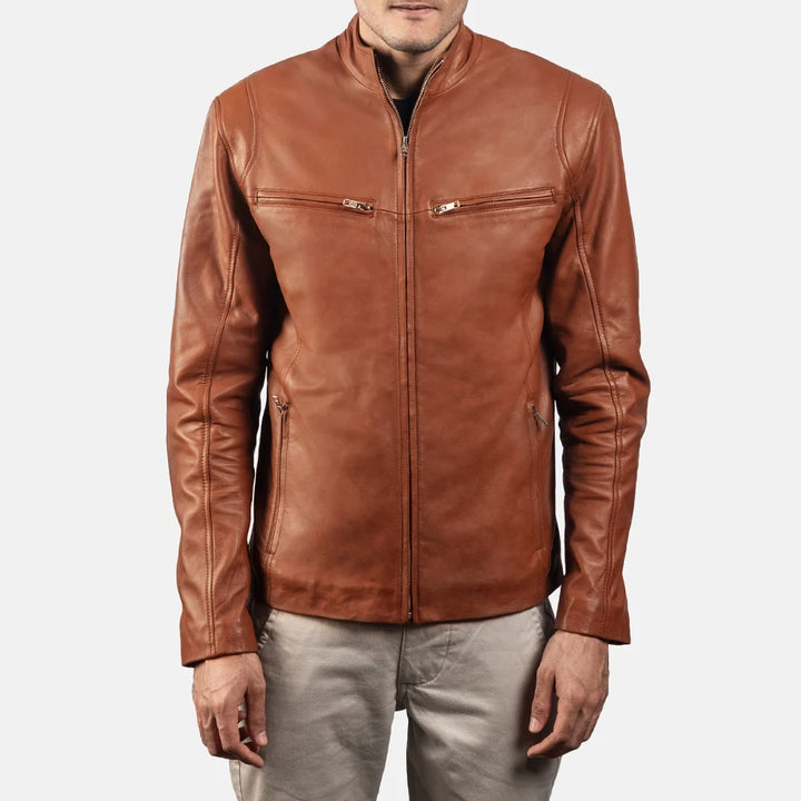 Ionic Leather Biker Jacket