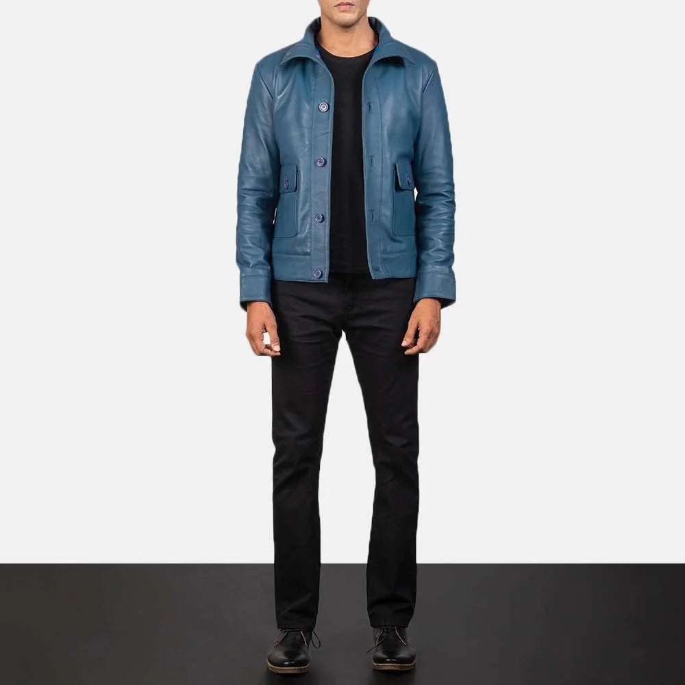 Columbus Leather Bomber Jacket