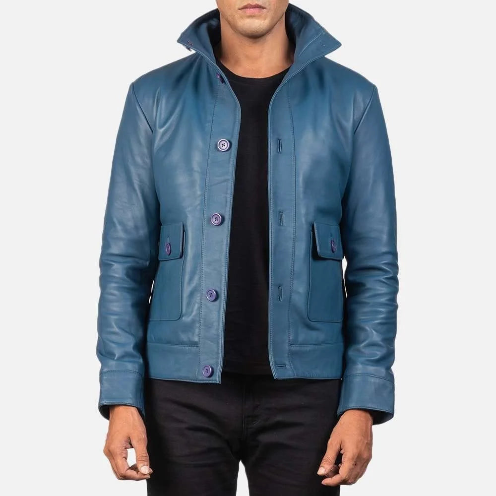 Columbus Leather Bomber Jacket