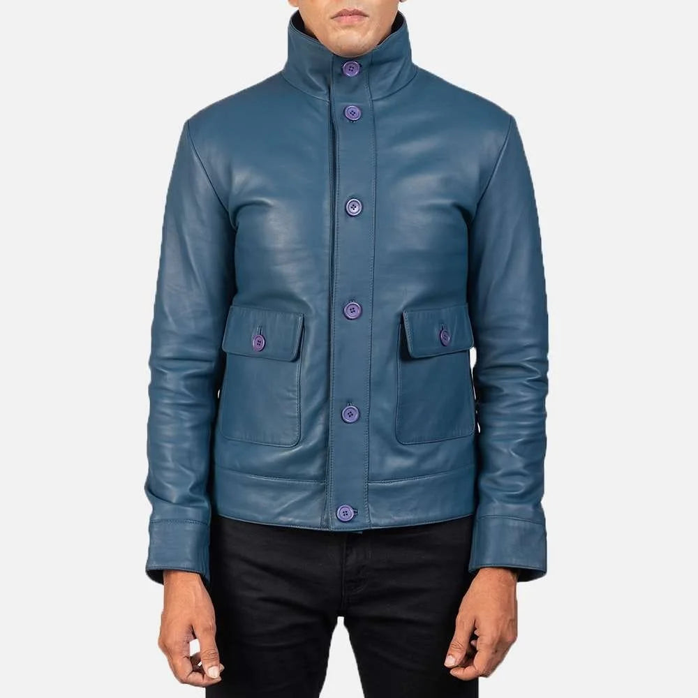 Columbus Leather Bomber Jacket
