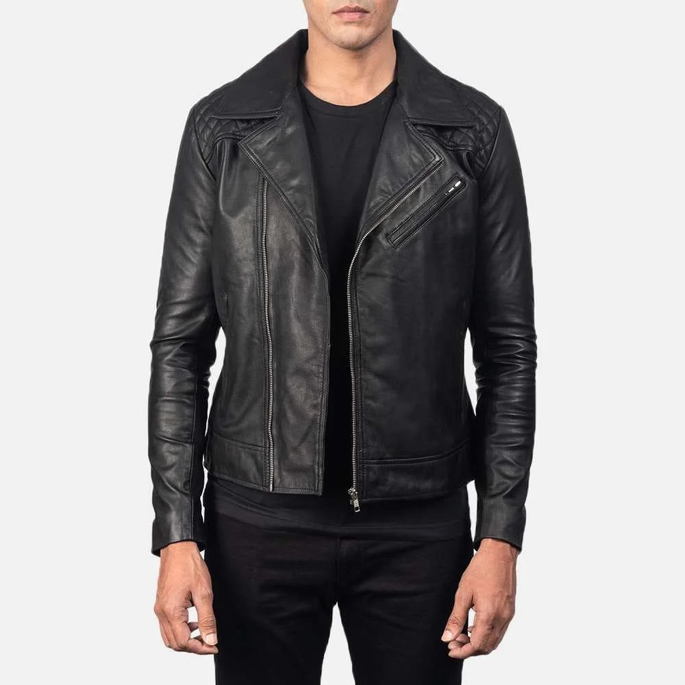 Danny Quilted Leather Biker Jacket