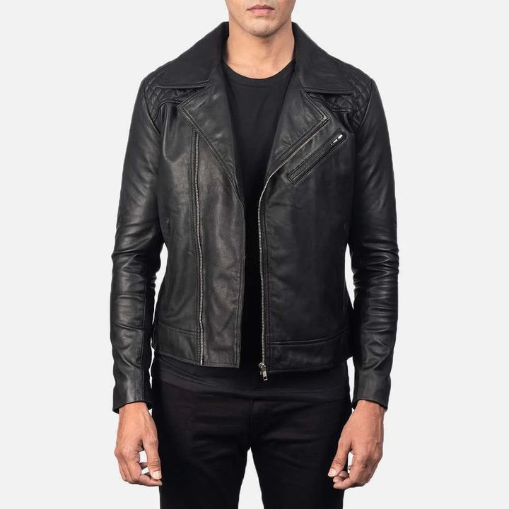 Danny Quilted Leather Biker Jacket