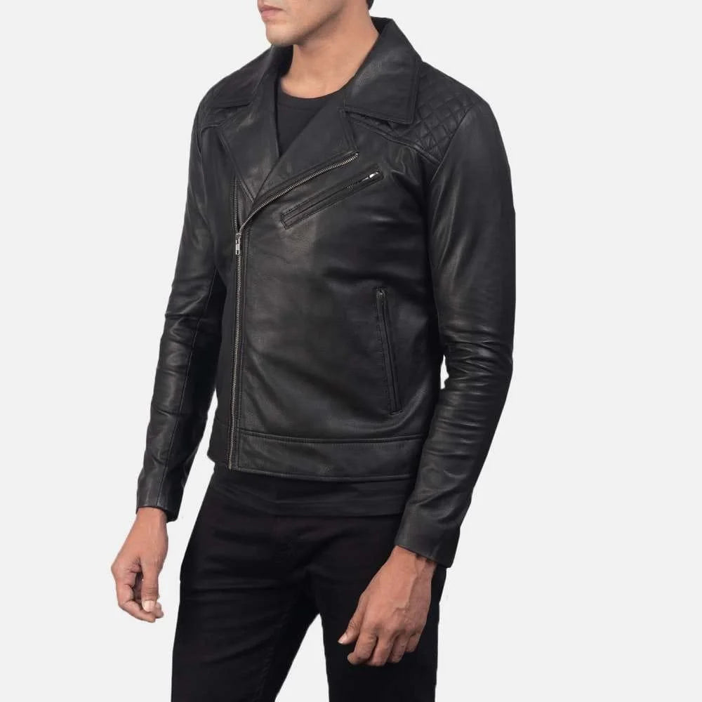 Danny Quilted Leather Biker Jacket