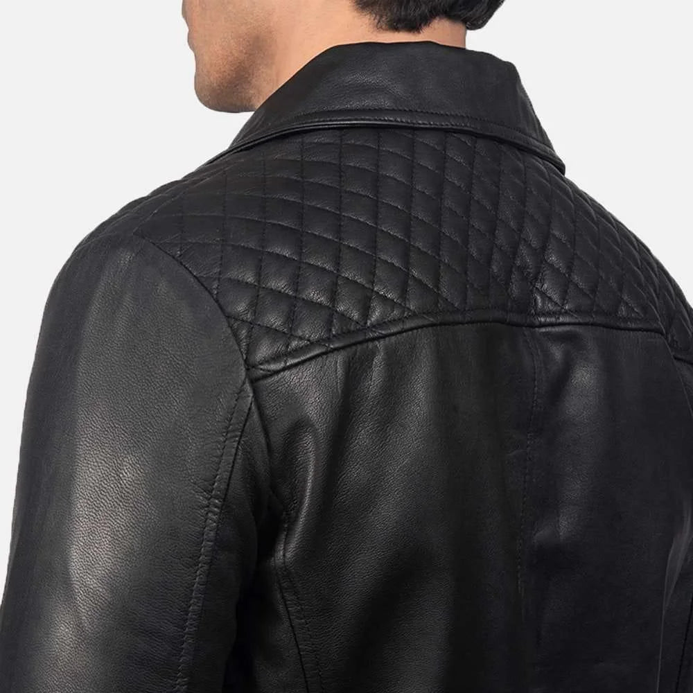 Danny Quilted Leather Biker Jacket